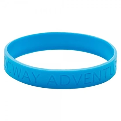 Recessed Logo Silicone Wristband Child Size