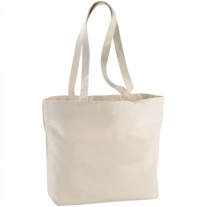 Ningbo 320 g/m² Zippered Cotton Tote Bag 15L