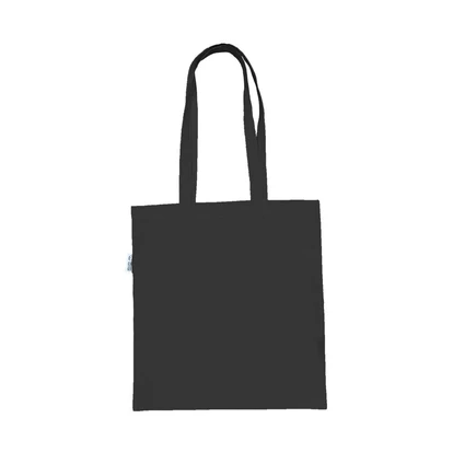5oz Black Organic Cotton Shopper