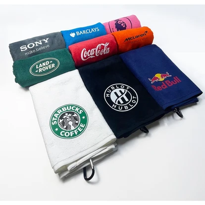 Velour Printed Tri-Fold Golf Towel