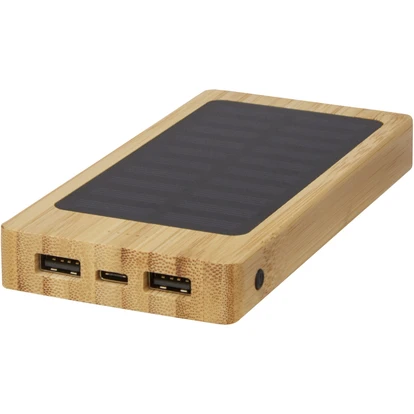 Alata 8000mAh Bamboo Solar Power Bank