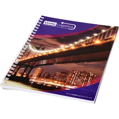 Desk-Mate A5 Spiral Notebook With Printed Back Cover