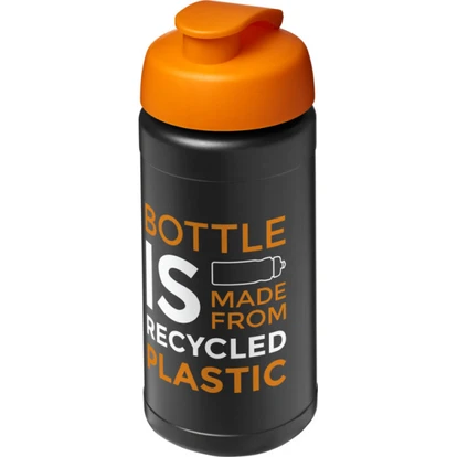 Baseline Recycled Sport Bottle With Flip Lid 500ml