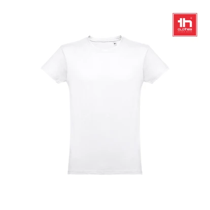 Luanda Men's Tubular Cotton T-Shirt. White