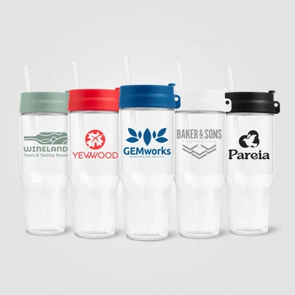 Polar Recycled Glass Dual Tone Straw Tumbler 1L