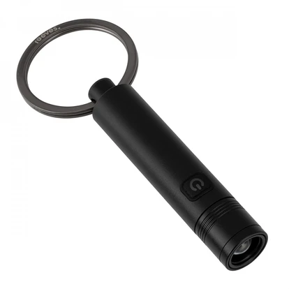 Keyring With Rechargeable LED Flashlight