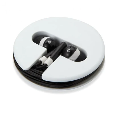 Earphones in silicone case