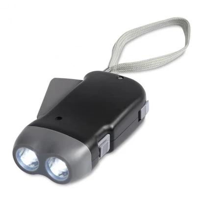 2 LED Dynamo Torch