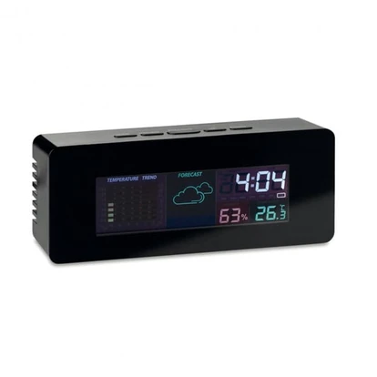 Indoor weather station clock