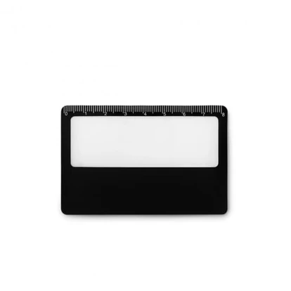 Credit card magnifier