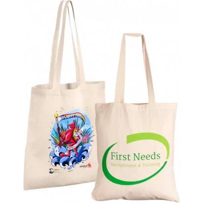 Promotional Branded 5oz Natural Cotton Shopper