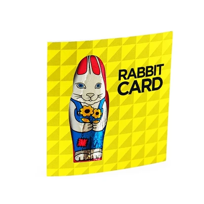 Mini Chocolate Rabbit Card