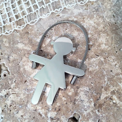 Girl Cable Keyring
