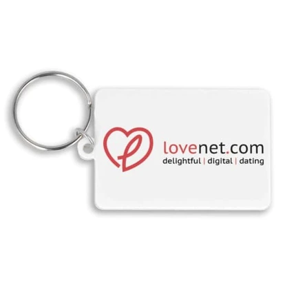 55mm Rectangular Keyring