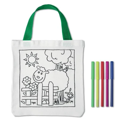 Tote Bag With Colouring Pens