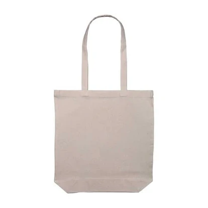 Natural 8oz Long Handled Canvas Shopper (Full Gusset)