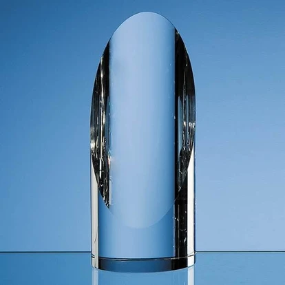 19.5cm Optical Crystal Cylinder Award