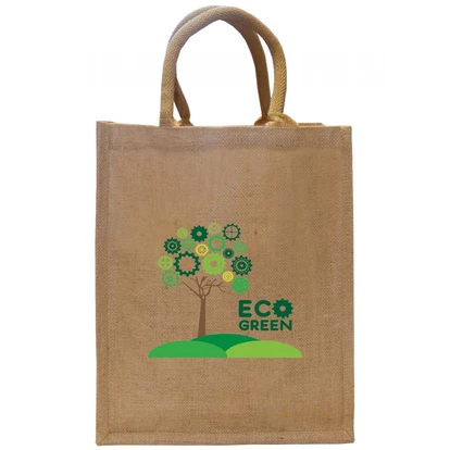 Medium Natural Jute Exhibition Bag
