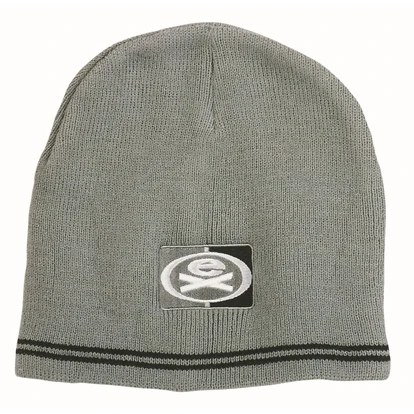 Skull Acrylic Beanie Toque with Stripes