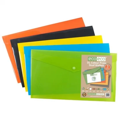 Eco-Eco DL 50% Recycled Press Stud Wallet