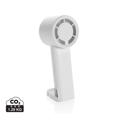 Twist RCS recycled plastic re-chargeable portable fan