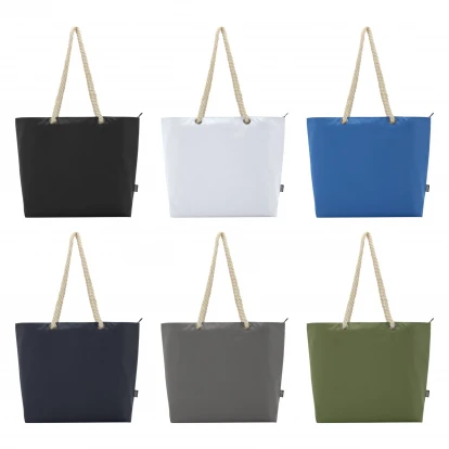 Panama GRS Recycled Beach Cooler Tote Bag With Cord Handles