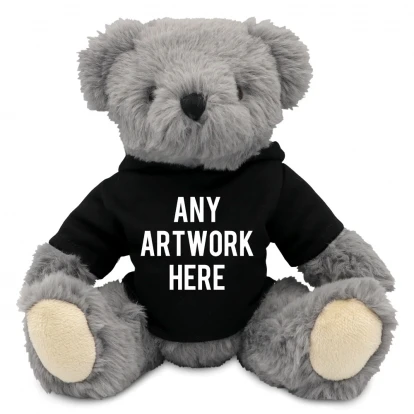 Archie Bear In Black Hoodie 20cm