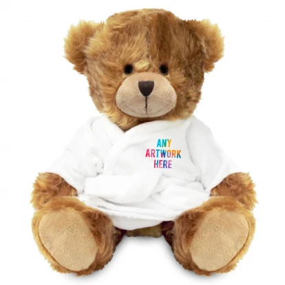 Charles Bear In White Bathrobe 20cm