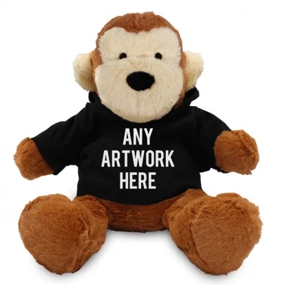 Max Monkey In Black Hoodie 20cm